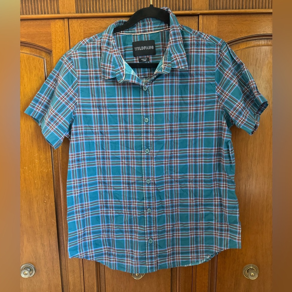 💙Wildfang the Essential short sleeve button up